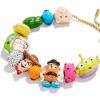 BaubleBar x Disney Friends Forever Charm Bracelet – Pull Tie Bracelet with Chunky Beads, Disney Characters Fashion Jewelry, Stackable and Stylish Accessories for Women(Toy Story)