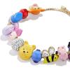 BaubleBar x Disney Friends Forever Charm Bracelet – Pull Tie Bracelet with Chunky Beads, Disney Characters Fashion Jewelry, Stackable and Stylish Accessories for Women(Winnie the Pooh)