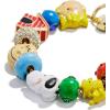 BaubleBar x Disney Friends Forever Charm Bracelet – Pull Tie Bracelet with Chunky Beads, Disney Characters Fashion Jewelry, Stackable and Stylish Accessories for Women(Peanuts)