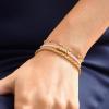 BaubleBar x Disney Mickey Mouse 18K Gold-Plated Sterling Silver Bracelet – Beautiful Mickey Mouse Charms, Delicate and Beautiful Disney Bracelet, Giftable & Stylish
