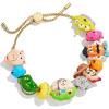 BaubleBar x Disney Friends Forever Charm Bracelet – Pull Tie Bracelet with Chunky Beads, Disney Characters Fashion Jewelry, Stackable and Stylish Accessories for Women(Toy Story)
